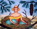 Painting--Acrylic-FigurativeTending the Nest