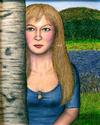 Painting--Acrylic-PortraitMarina Vlady from <u> The Sorceress</u>