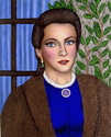 Painting--Acrylic-PortraitDebra Paget from The Haunted Palace