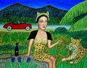 Painting--Acrylic-AnimalsJaguar Lady