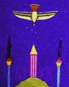 Painting--Acrylic-FantasyThe Tower and the Bird