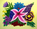 Painting--Acrylic-FloralFloral Fantasia (Lily)
