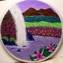 Painting--Acrylic-LandscapeWaterfall