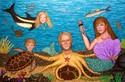 Painting--Acrylic-FantasyV Family Fantasy Portrait Tableau