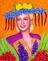 Painting--Acrylic-FloralHilda - Flower Girl