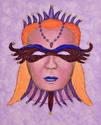 Painting--Acrylic-PortraitLady Mask