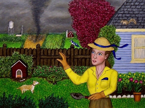 Painting-Figurative-Tornado Watchers
