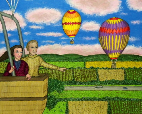 Painting-Figurative-Balloon Rally