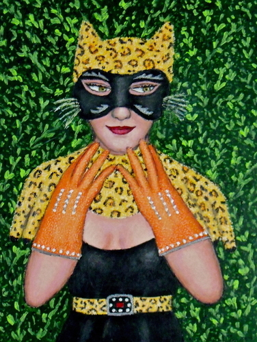 Painting-Portrait-Masked Diva - Oriella