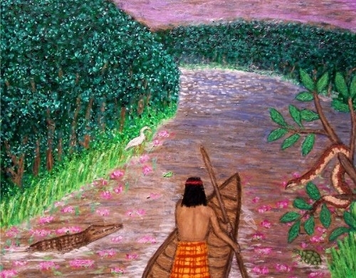 Painting-Figurative-Bend of the River