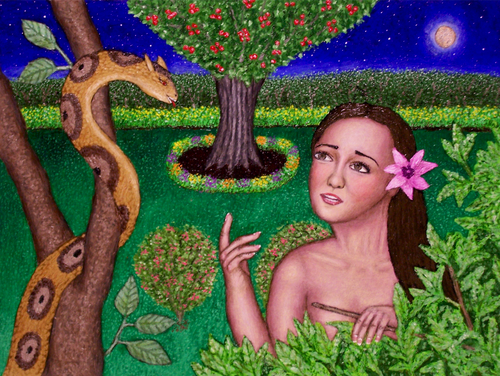 Painting-Allegorical-Eve and the Serpent