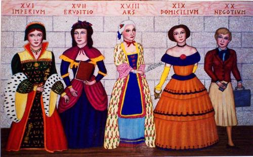 Painting-Figurative-Millennium Fashion Montage Panel 2
