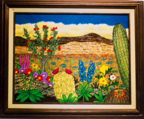 Painting-Landscape-Floral Scene #2