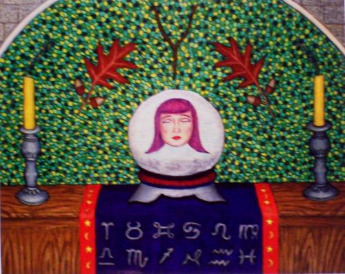 Painting-Symbolism-The Crystal Ball