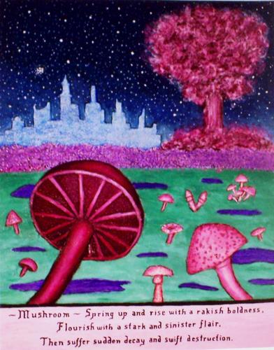 Painting-Symbolism-Mushrooms