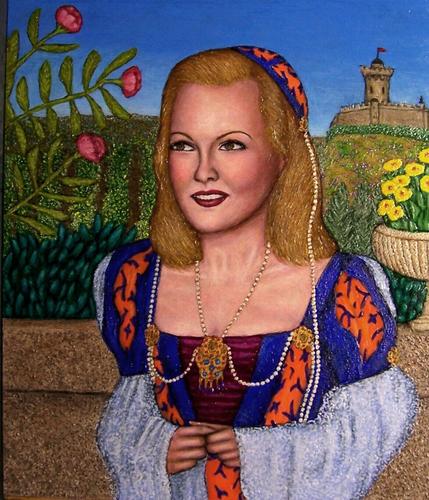 Painting-Portrait-Wanda Hendrix