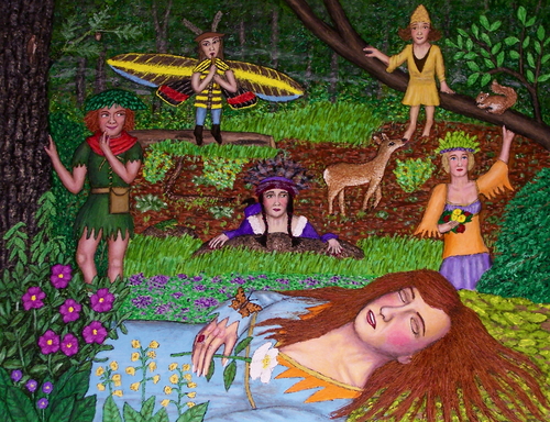 Painting-Fantasy-Sleeping Titania
