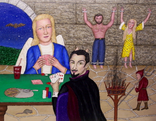 Painting-Allegorical-Gambling for Souls