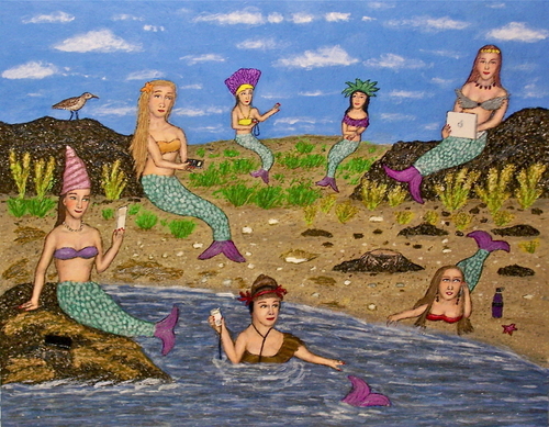 Painting-Fantasy-Mermaids Go Hi-Tech