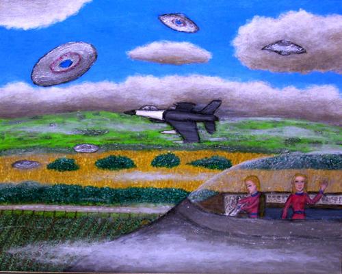 Painting-Saucer Fleet