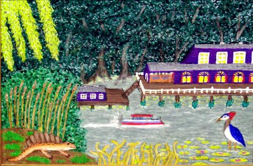 Painting-Landscape-Habitation in the Swamp