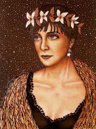 Painting-Portrait-Enya (Sepia)