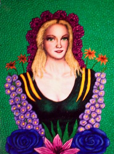 Painting-Portrait-Darna - Flower Girl
