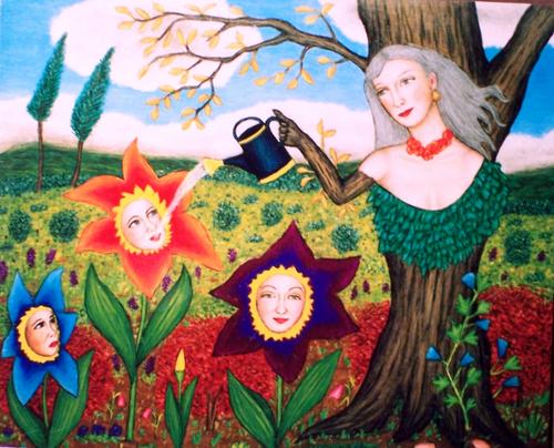 Painting-Fantasy-The Nurturing Tree