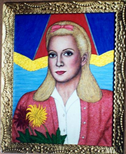 Painting-Portrait-Catherine Deneuve