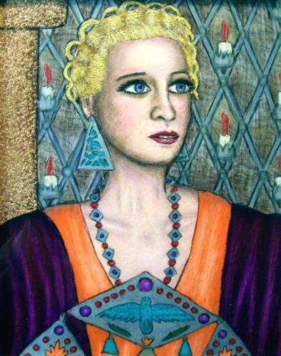 Painting-Portrait-Brigitte Helm From <u>Siren of Atlantis