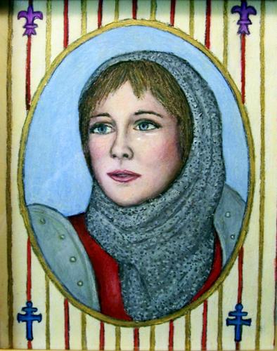 Painting-Portrait-Leelee Sobieski from <u> Joan of Arc</u>