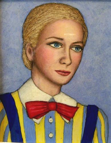 Painting-Portrait-Hertha Thiele -<u>Maedchen in Uniform