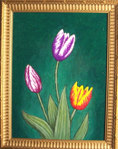 Painting-Floral-Flower Portrait - Rembrandt Tulips