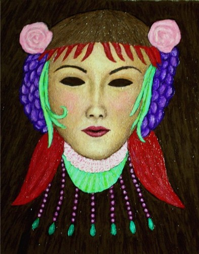 Painting-Fantasy-Su-Je Mask Portrait