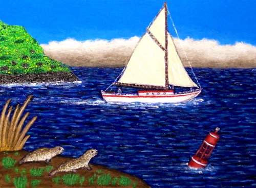 Painting-Seascape-Sloop Emma T