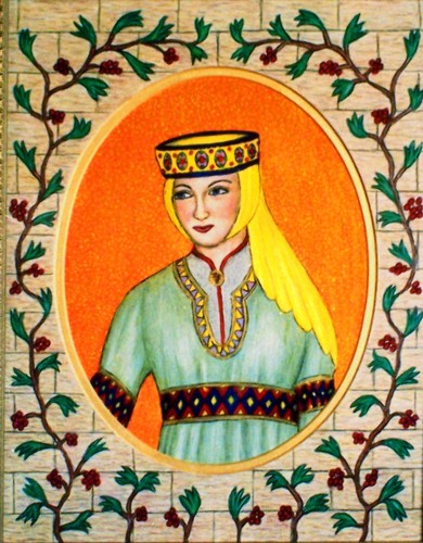 Painting-Portrait-Norman Lady of 1210