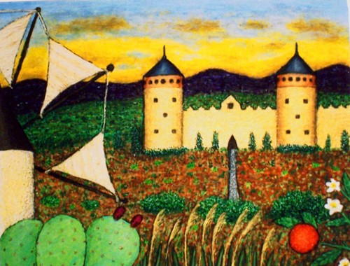 Painting-Landscape-El Castillo y El Molino de Vente