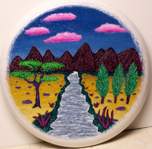 Painting-Fantasy-River From the Mountains