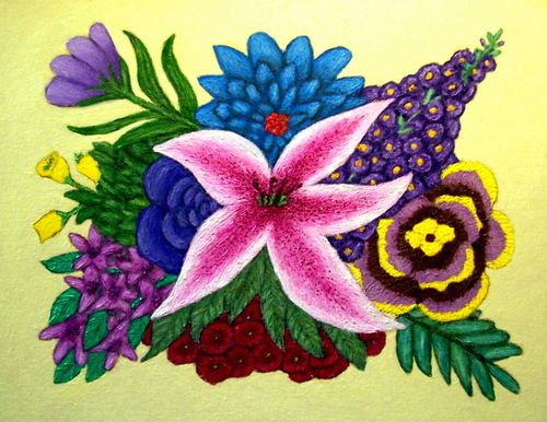 Painting-Floral-Floral Fantasia (Lily)