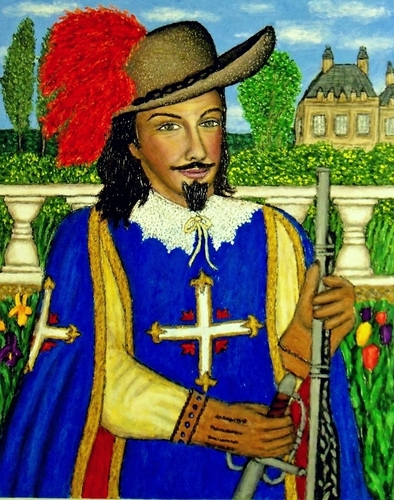 Painting-Portrait-The Kings Musketeer