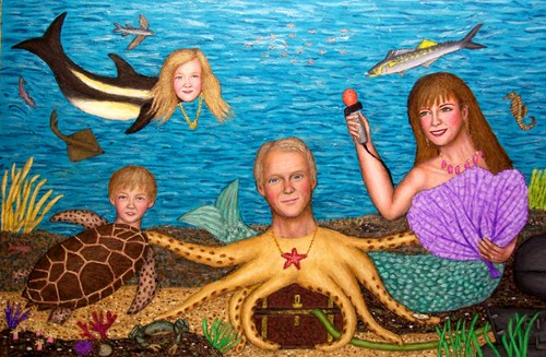 Painting-Fantasy-V Family Fantasy Portrait Tableau