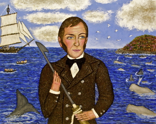 Painting-Figurative-Whaling Ship Captain