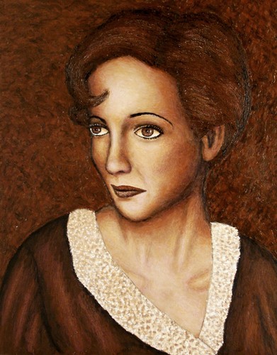 Painting-Portrait-Jessie Matthews - Sepia Portrait
