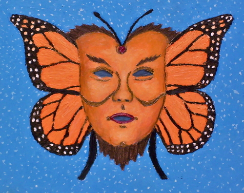 Painting-Fantasy-Monarch Butterfly Mask
