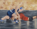 Painting--Oil-SportsGoing For The Arm Bar