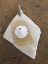 Jewelry--Found ObjectsPottery Shard, Amber Sea Glass, Mini Sand dollar SOLD 