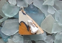 Jewelry--Found ObjectsPottery Shard, freshwater pearl