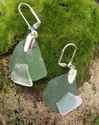 Jewelry-Double Sea Glass Earrings