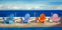 Painting--Oil-SeascapePastel Chairs in Paradise