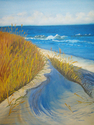 Painting--Oil-SeascapeSea Oats on the Dunes